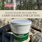 Coleman Citronella Candle 18oz - 30+ Hour Burn Time, Outdoor Candle with Single Wick & Recyclable Tin for Camping, Patio, & Back