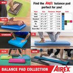 Airex Elite Home Gym Physical Therapy Workout Yoga Exercise Foam Balance Pad With Waterproof And Tear Proof Design For Stretchin