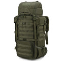 Mardingtop 70L Hiking Internal Frame Backpacks With Rain Cover Army Green