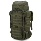Mardingtop 70L Hiking Internal Frame Backpacks With Rain Cover Army Green