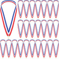 Outus Medal Ribbons Award Red White and Blue Neck Lanyards with Snap Clips for Competitions Sports Meeting Student Awards(30 Pie