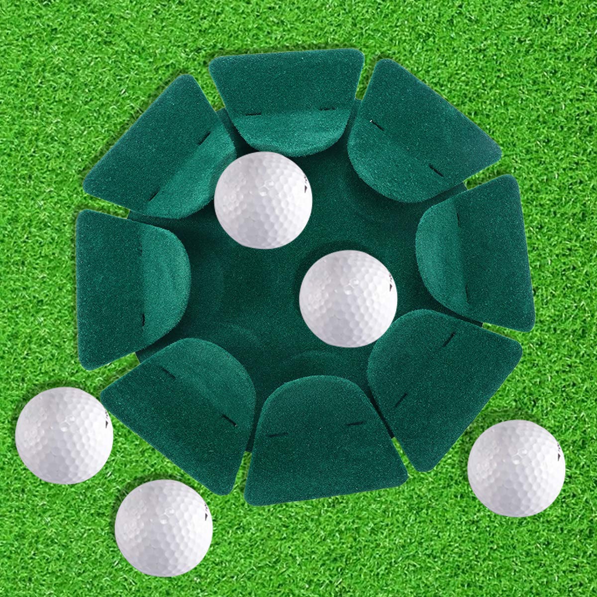 Fami Golf Putting Cup Indoor Golf All-Direction Putting Hole Golf Practice Hole Cup Surface Flocking For Office Indoor Outdoor -