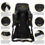Mardingtop 60L Military Internal Frame Backpack For Hiking,Camping,Hunting,Rucksack Backpack With Rain Cover