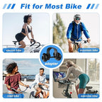 Xmifer Oversized Bike Seat, Comfortable Bike Seat - Universal Replacement Bicycle Saddle - Waterproof Leather Bicycle Seat With