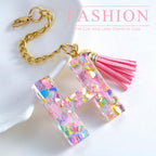 Letter Charm Accessories for Stanley Cup 1 PCS Cute Initial Keychain Handle Charm for Stanley Tumbler for Women Pink Letter H