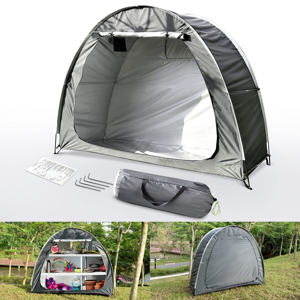 Bike Storage Tent, Anti-Dust Waterproof Bicycle Tent, Portable Bike Storage Tent For 3-4 Bikes, Foldable Bike Shelter For Garden