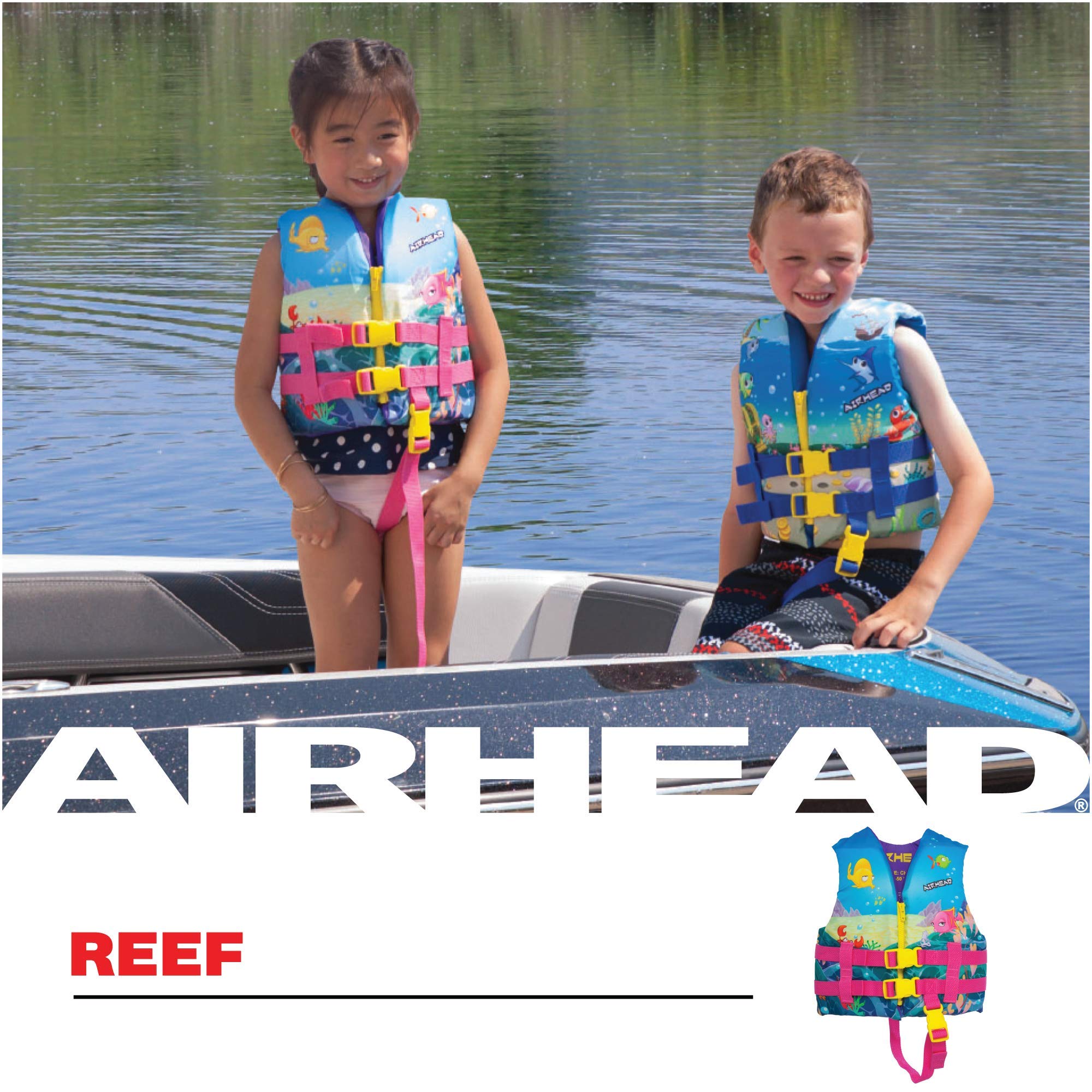 Airhead Treasure Infant And Child Life Vest, Uscg Approved Infant 15-30Lbs, Child 30-50Lbs