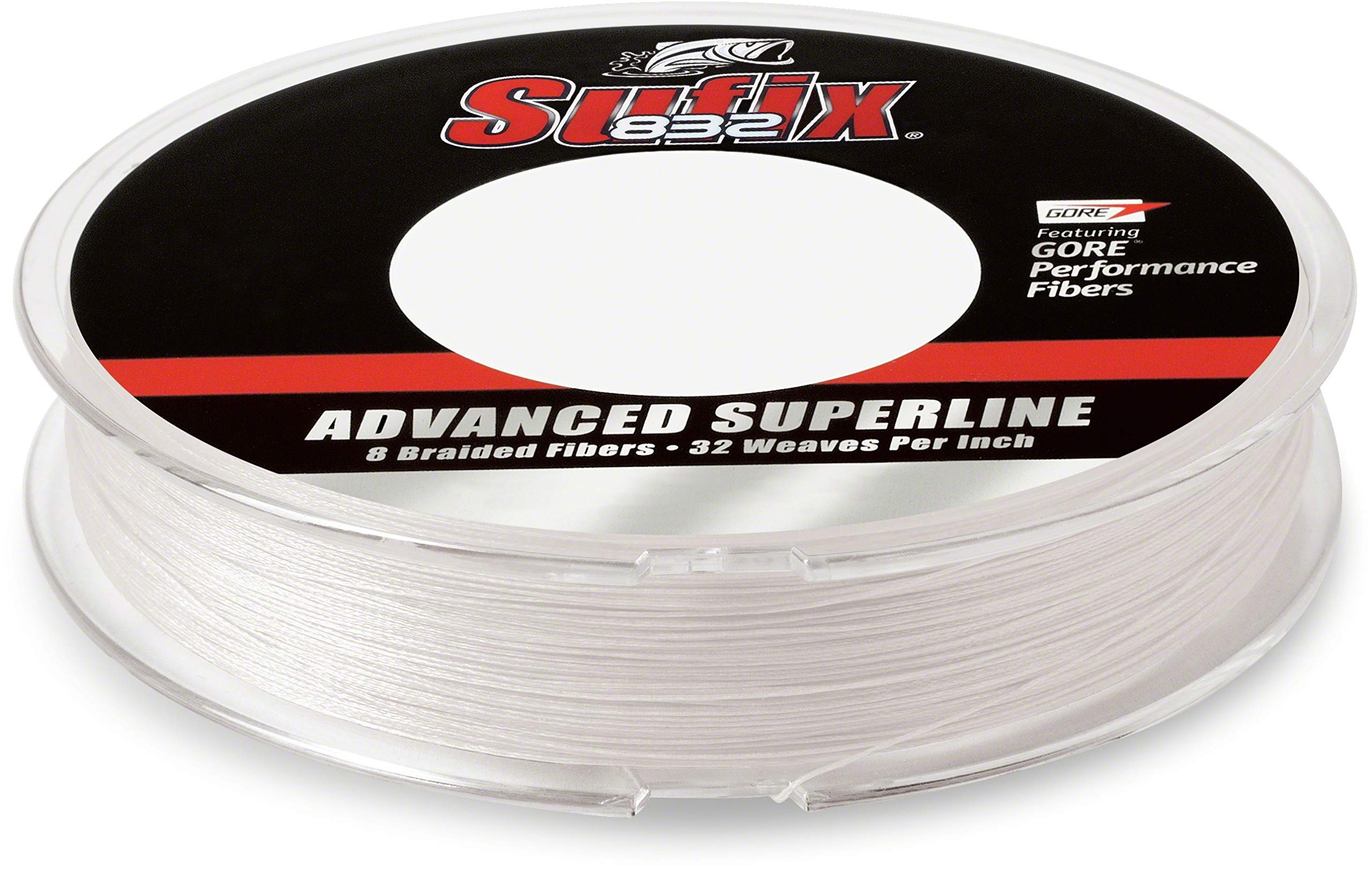 Sufix Advanced Superline 832 Braid 8 Lb Ghost 300 Yds (660-108Gh)