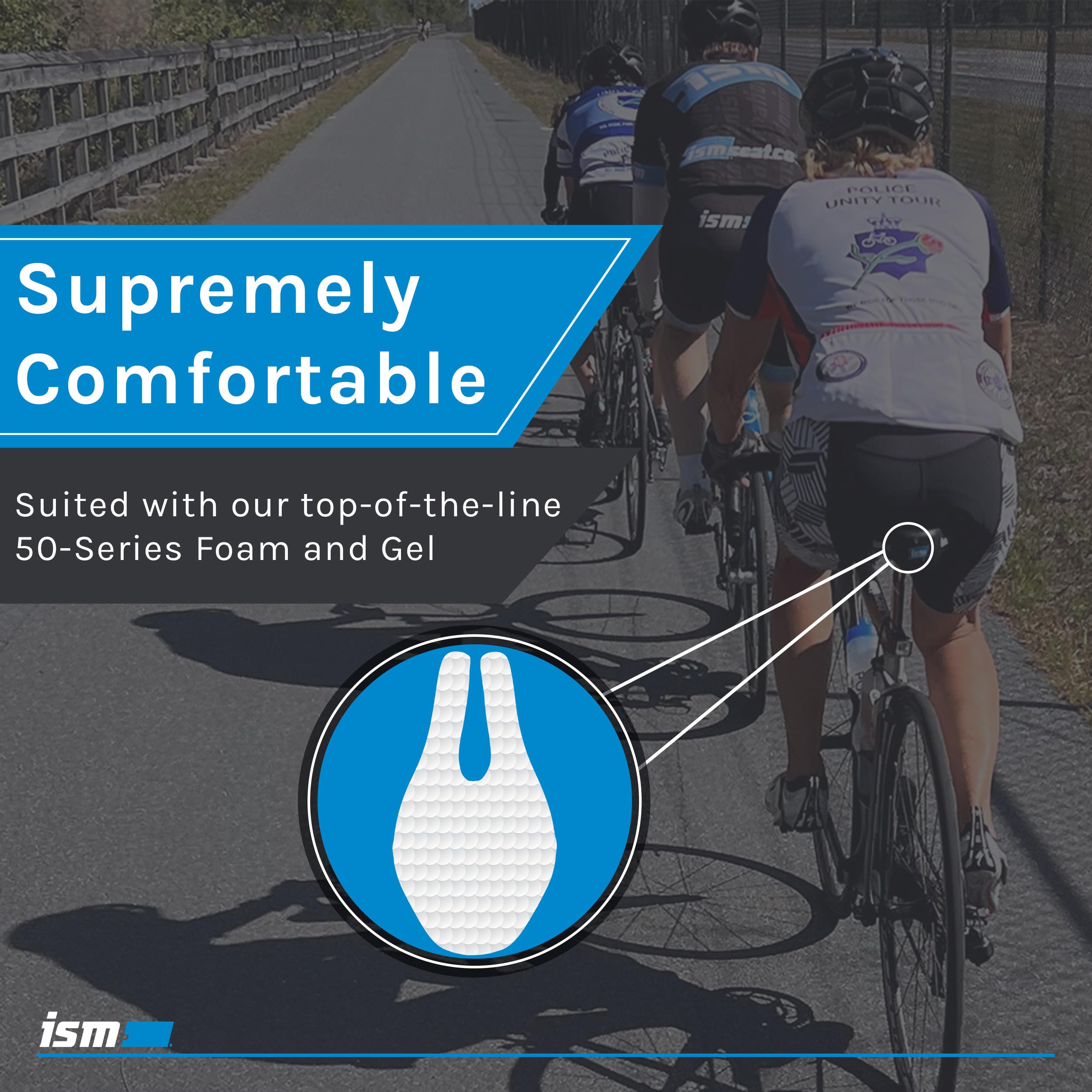 Ism Pr 1.0 Noseless Bicycle Seat - Anatomic Relief Bicycle Saddle For Hybrid Bikes, Time Trial Bikes, Road Bikes, And Mountain B