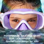 Seago Kids Swim Goggles Mask for 6-14 3-6 4-7 8-12 3-5 Boys Girls Youth, Waterproof No Leakage Tempered Glasses Anti-Fog 180 Cle
