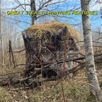 Thunderbay Spur Collector 2 Person Hunting Blind, Portable Ground Blind With Silent Sliding Window, Portable Durable Hunting Ten