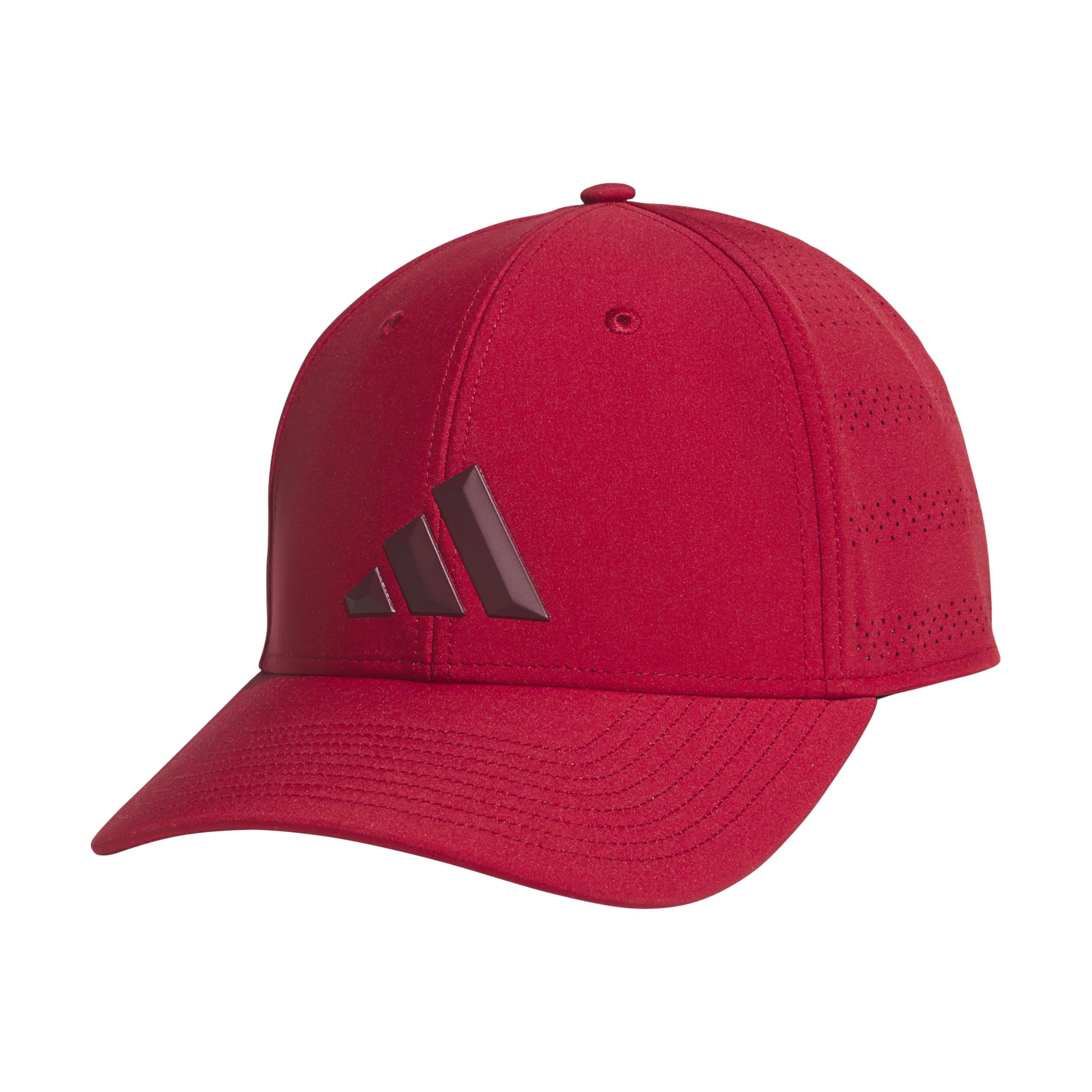 Adidas Mens Gameday Hat  Athletic Baseball Cap, Stretch Fit, Active Maroon/Collegiate Burgundy, SmallMedium