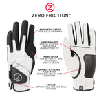 Zero Friction Men'S Golf Gloves, Right Hand, One Size, Orange