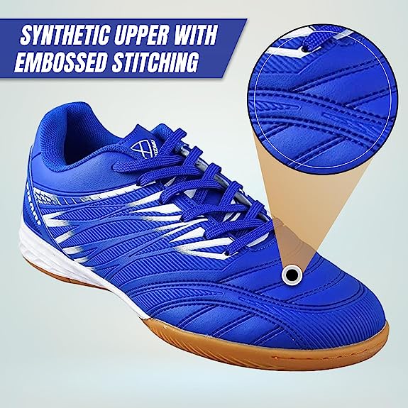 Valencia Indoor Soccer Shoes -Royal/White - Vizari Sports