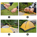 Geertop Portable Aluminum Replacement Tent Poles For 2 Person Tent Ultralight Aluminium Rods For Camping Hiking Backpacking