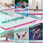 YITAHOME Air Gymnastics Mat 13ft Tumble Track Mat 4 Inches Thick Inflatable Tumbling Mat with Electric Pump & Carry Bag for Home