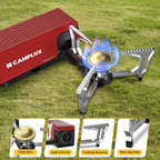 Camplux Foldgo Camping Stove, 7500 Btu Portable Butane Gas Stove, Foldable Cassette Stove With Carry Bag & Adjustable Burner, Cs