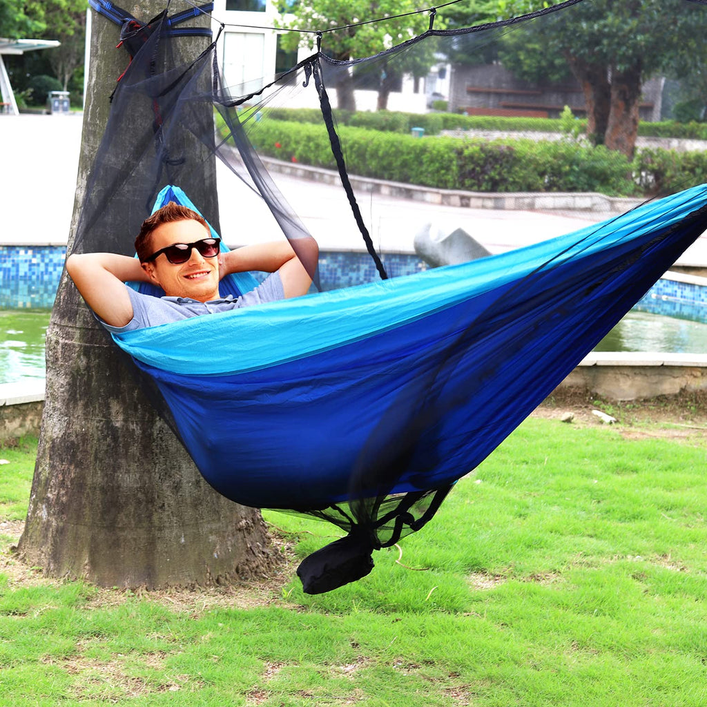 Alucky Hammock Net Camping Mosquito Net, No See Ums & Repels Insect, Polyester Netting For 360 Degree Protection, Double Sided Z