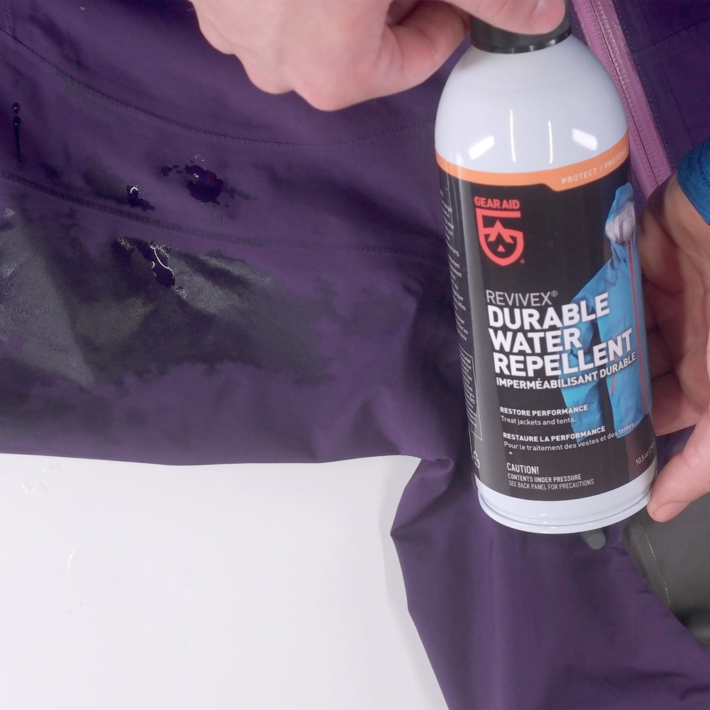 Gear Aid Revivex Durable Water Repellent (Dwr) Spray For Waterproofing, Restoring Performance On Nylon Jackets, Gore-Tex, Paddle
