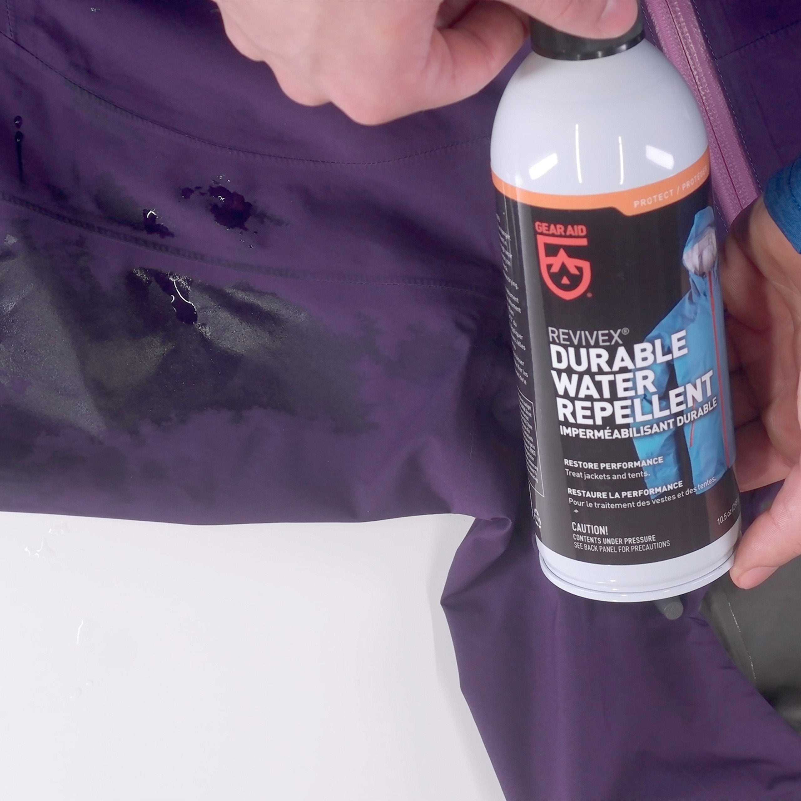 Gear Aid Revivex Durable Water Repellent (Dwr) Spray For Waterproofing, Restoring Performance On Nylon Jackets, Gore-Tex, Paddle