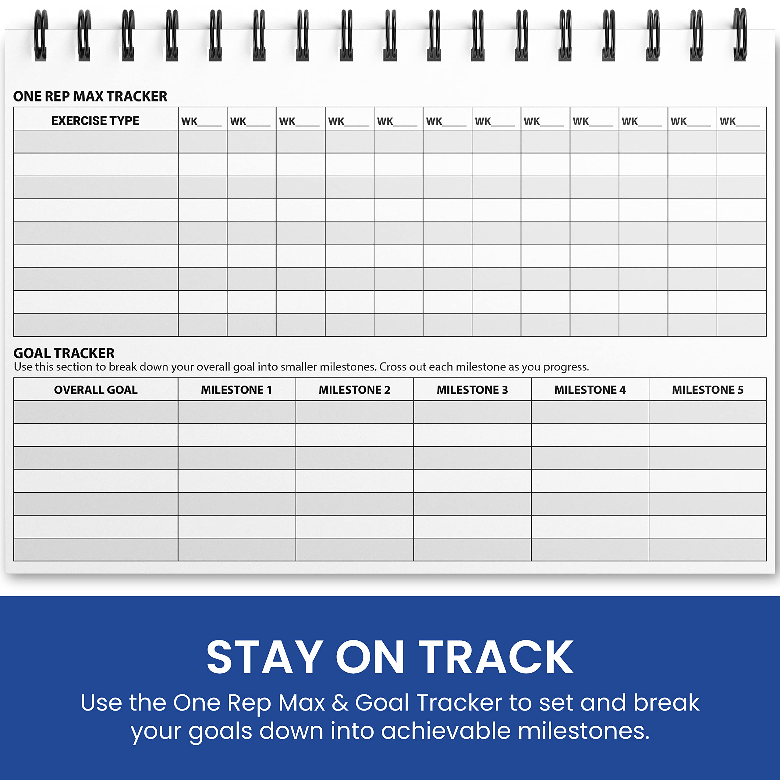 Ultimate Gym Workout Log Book, Xl A5 Exercise, Fitness And Training Diary & Journal - 100 Page With Exercise, Cardio & Notes Sec