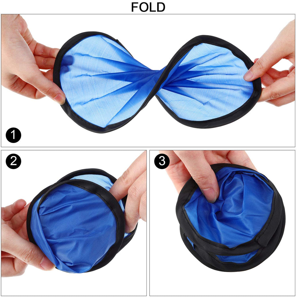 Norme Folding Pocket Toy Set Foldable Flying Disc With Bag Fun Birthday Party Favors Summer Outdoor Activity Game (Color 2, 24 P