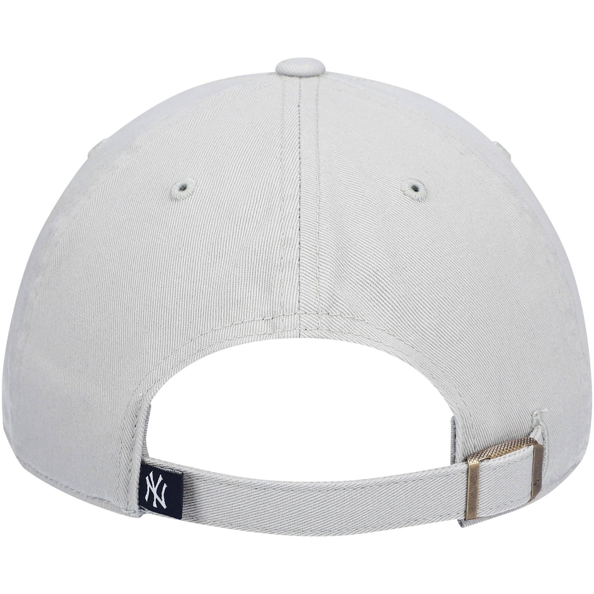 '47 New York Yankees Adjustable Cap Clean Up Mlb, New York Yankees Gray Navy, One Size