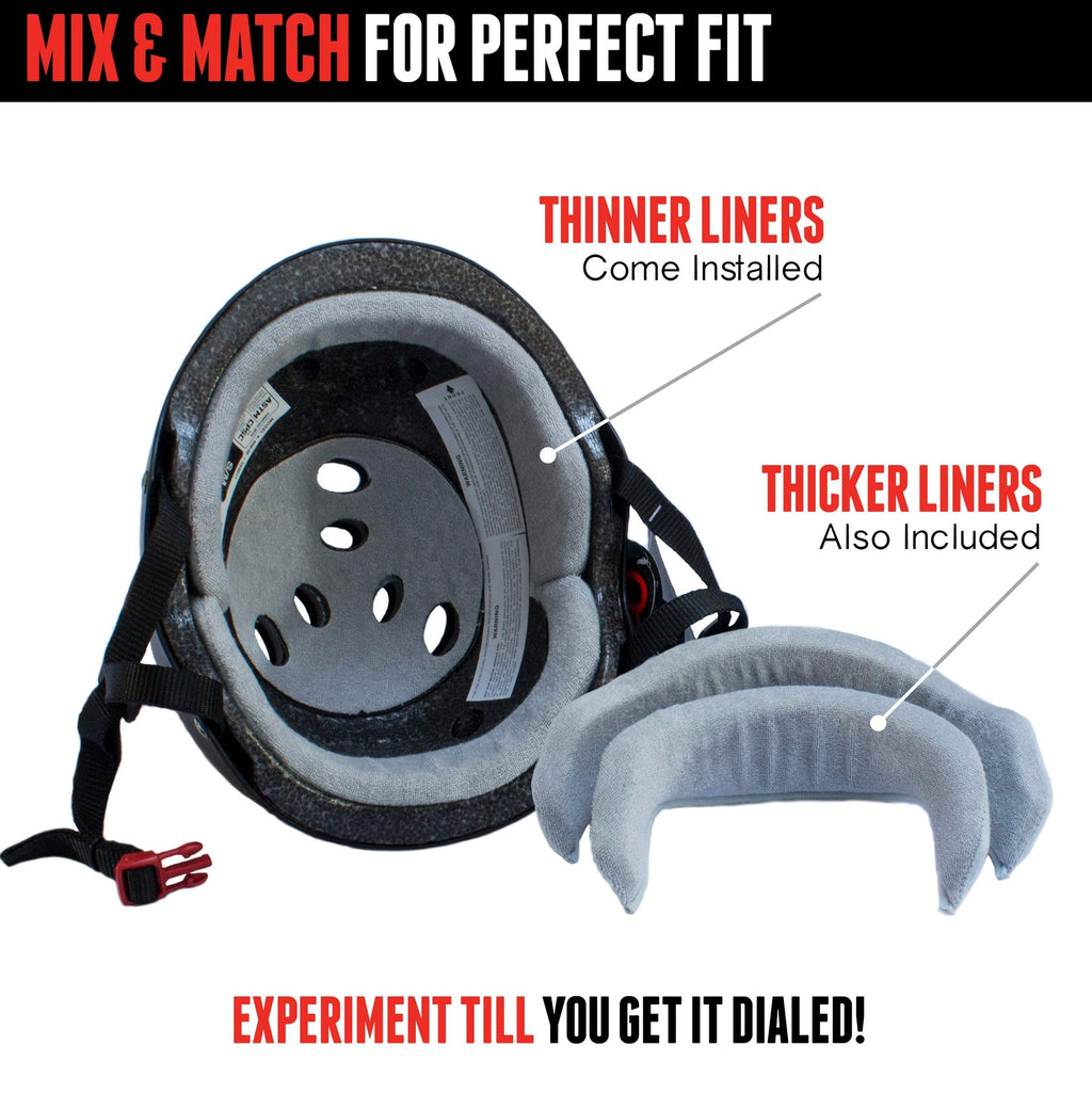 Triple Eight The Certified Sweatsaver Helmet For Skateboarding, Bmx, And Roller Skating, Sunset, Large/X-Large