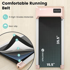 Deerrun Walking Pad, 2025 Smart Under Desk Treadmill, Treadmills For Home/Office, 2 In 1 Walk Pad Treadmill With Led Dispaly & R