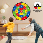 29'' Large Dart Board For Kids, Kids Double-Sided Dart Board With Sticky Balls And Darts, Indoor/Outdoor Sport Fun Party Play Ga