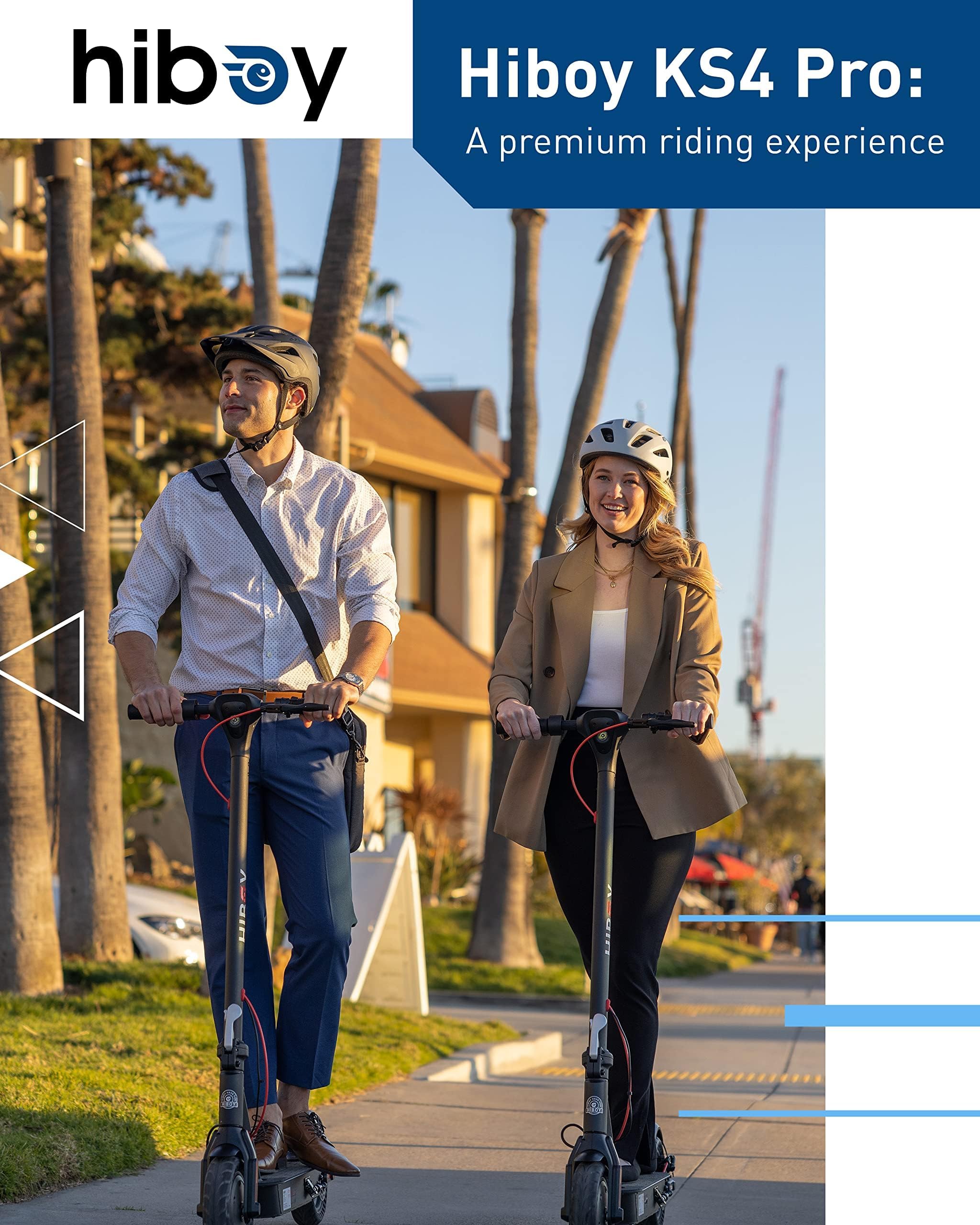 Hiboy Electric Scooter for Adults, 19 MPH, 25 Miles Range, 500W Motor (750W Peak), Foldable E Scooter with Phone Holder, Dual Sp