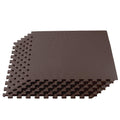 We Sell Mats Interlocking Anti-Fatigue Eva Foam Floor Mat, Brown, 6 Pack