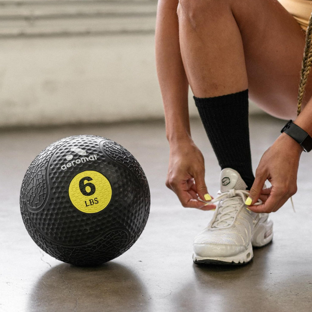 Aeromat Extreme Elite 12 Lb Medicine Balls For Exercise - 10'' Diameter Workout Ball, Weighted Balls For Exercise, Weight Ball,