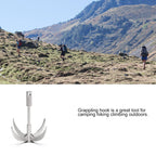 Ant Mag Grappling Hook Stainless Steel Claw Carabiner For Camping Hiking Tree Grabbing And Water Lifting Salvage