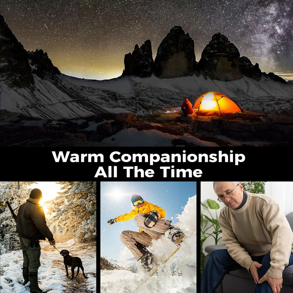 GOBOK Hand Warmers Rechargeable 2 Pack, Electric Handwarmers, Smart Heating UL Certified, 3-Settings,Portable Heater, Ultra Slim