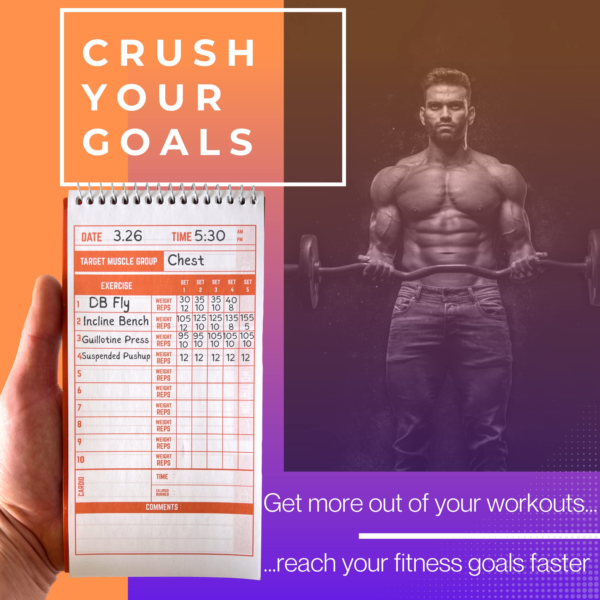 Fitness And Workout Notebook - 2023-24 Fitness Tracker Journal, Workout Log, Exercise & Weight Training Notebook Planner, Fitnes