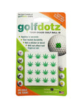 Golfdotz  Hemp Leaf Design  Golf Ball Markers  Golf Accessories  Golf Ball Customizers  32 Count