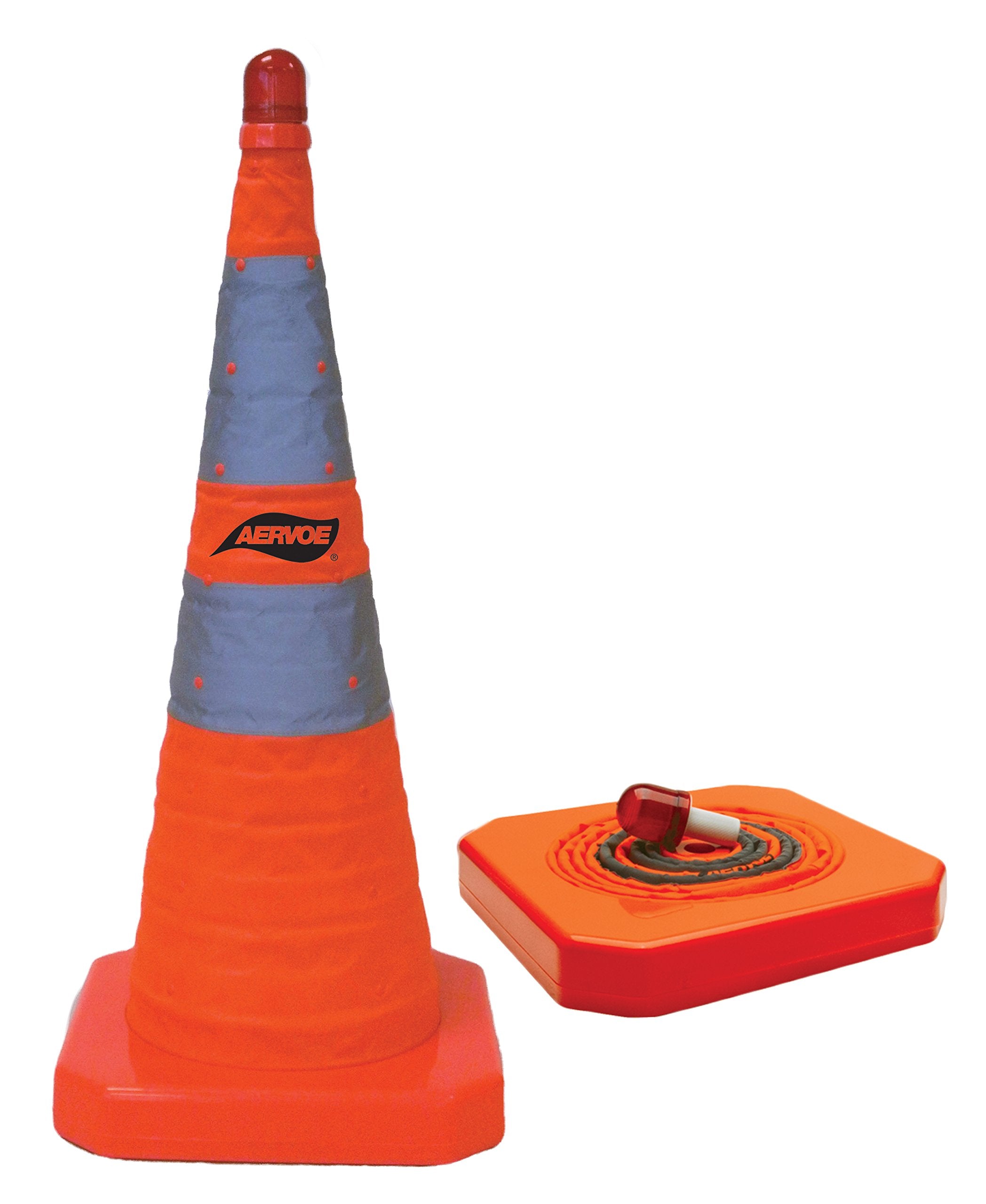 Aervoe Industries Collapsible 28-Inch Safety Cones (Orange/Yellow)