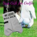 Blupark Funny Golf Ball Pouch My Lucky Ball Sack Golf Ball Storage Bag For Uncle Dad Grandpa (My Lucky Ball Sack)