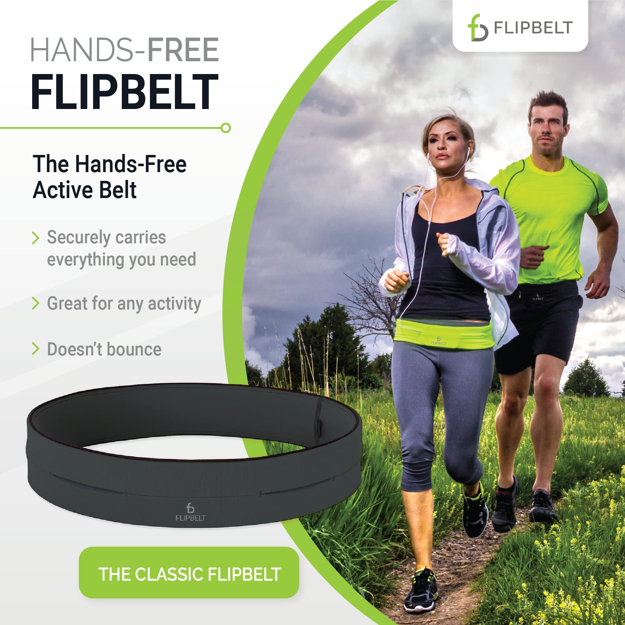 Flipbelt Fb0114-Car-Xs1, Carbon, Extra Small