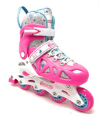 Chicago Skates Girls Inline Training Skate Combo Set - Pink/Purple - Medium Sizes 1-4