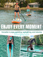 Niphean Inflatable Stand Up Paddle Board With Sup Accessories, Anti-Slip Eva Deck, 10   6       Inflatable Paddle Boards For Sur