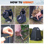 Kingcamp Pop Up Shower Tent, Waterproof & Easy Setup Changing Room Portable Toilet Tent With Carry Bag For Beach, Camping & Hiki