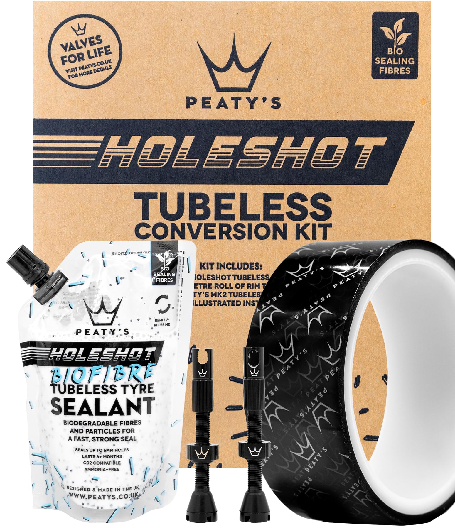 Peatys Holeshot Tubeless Conversion Kit - Enduro & DH (Wide) - 37mm