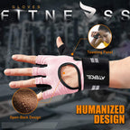 Atercel Fingerless Padded Palm Gloves Breathable With Wrist Support For Water Ski, Canoeing, Sailing, Jet Skiing, And Rowing For