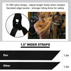 Pacearth Gymnastic Rings 1100Lbs Capacity With 14.76Ft Adjustable Buckle Straps Pull Up Exercise Rings Non-Slip Rings For Home G