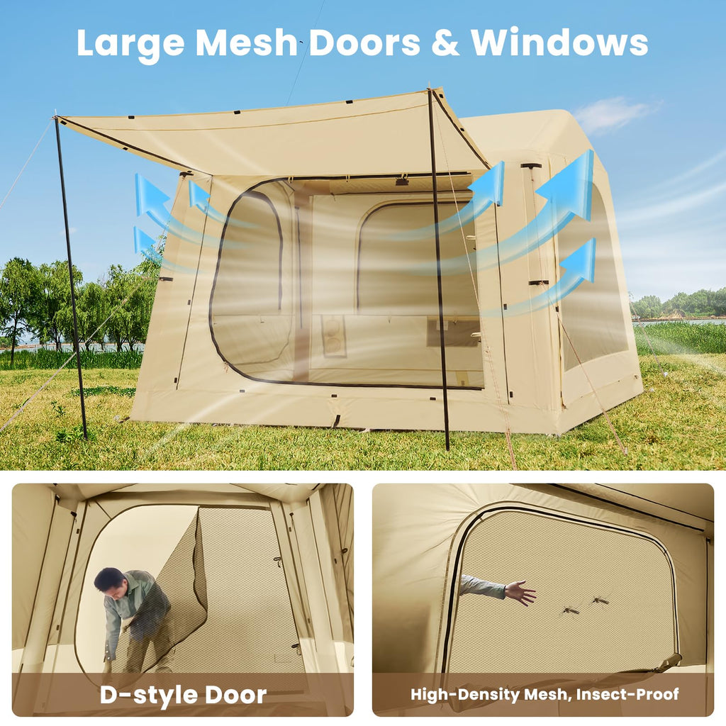Inflatable Suv Tent Attachment For Camping, Large Inflatable Tents For Camping 4-6 People, Suv Blow Up Car Tent, Instant Pop Up