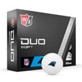 Wilson Staff 2023 Duo Soft Nfl Golf Balls - 12 Balls, White, Carolina Panthers