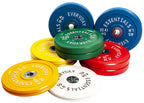 Balancefrom Color Coded Olympic Bumper Plate Weight Plate With Steel Hub, 15Lb Pair