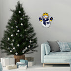 Rico Industries Ncaa Michigan Wolverines Snowman Shape Cut Pennant - Home And Living Room D  Cor - Soft Felt Ez To Hang